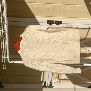 Vintage Wool Fisherman's Sweater #Cottagecore - Small